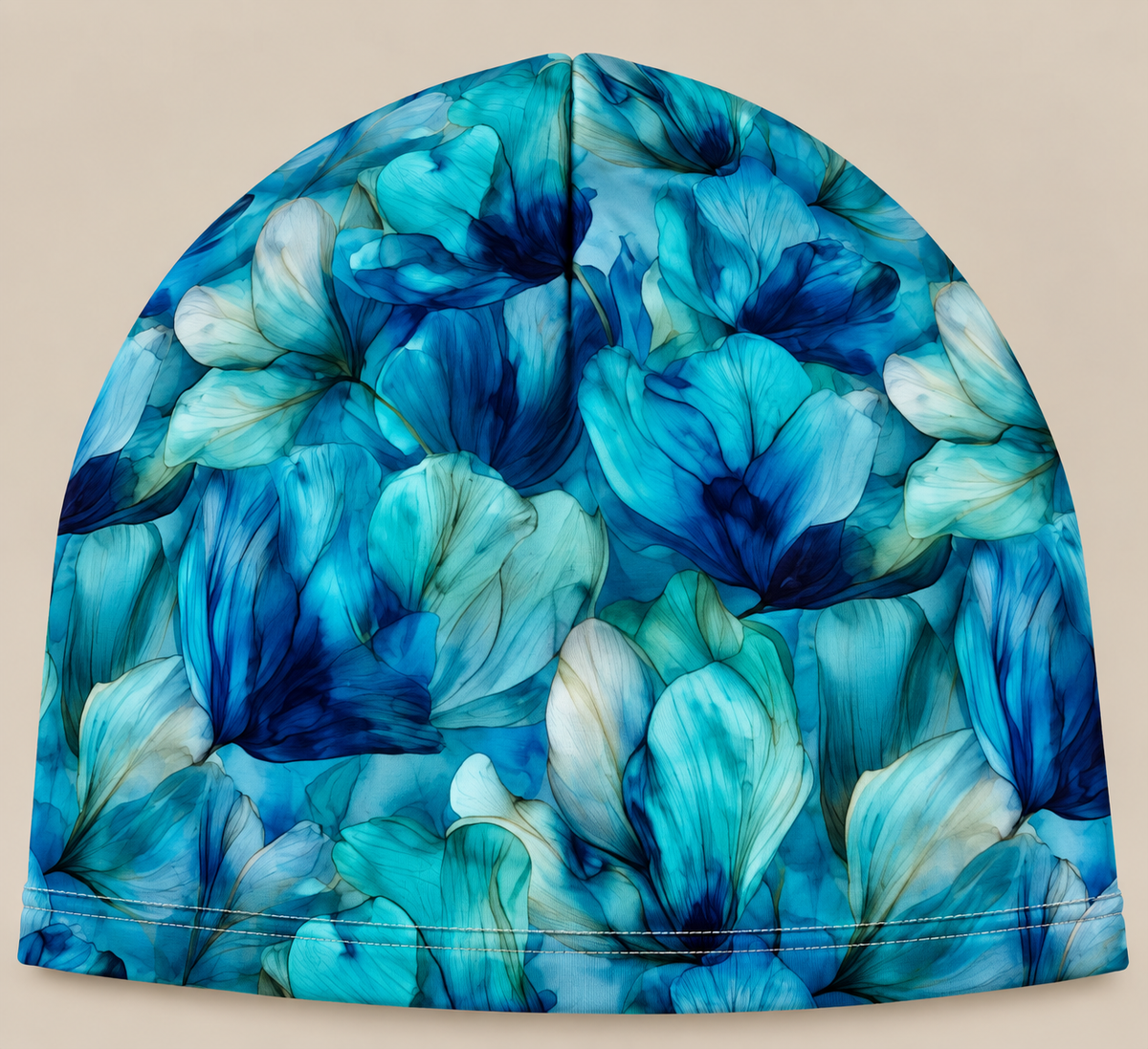 Czapka dresowa niebieskie magnolie