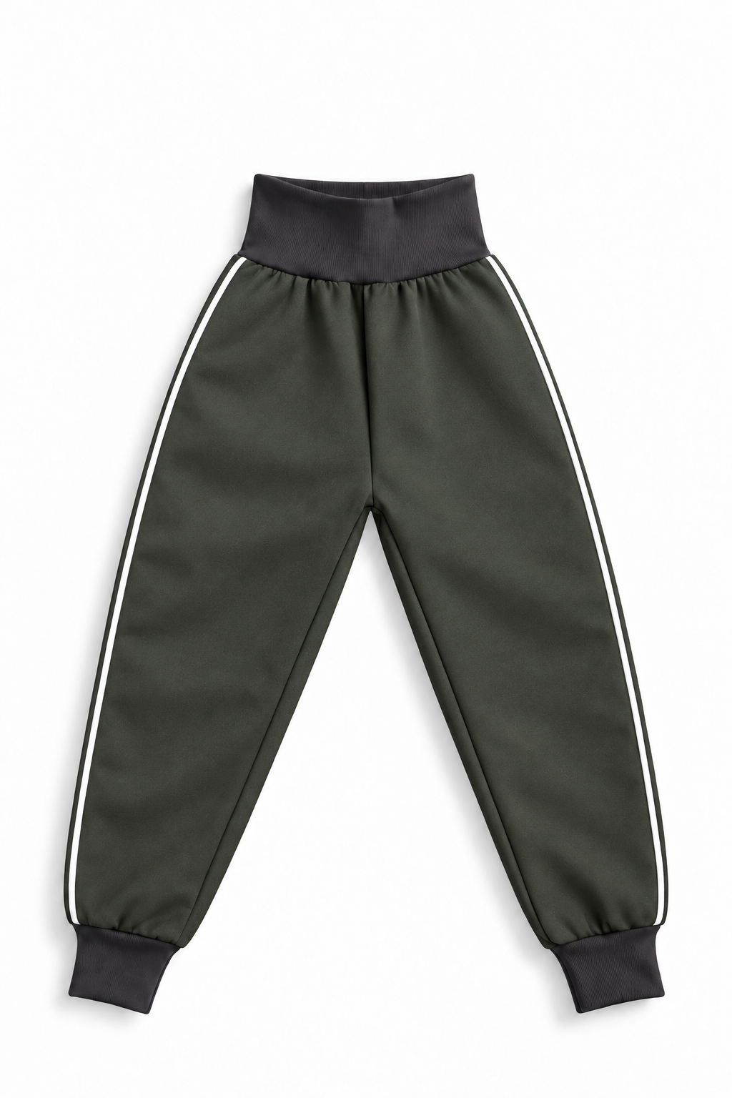 Spodnie softshell dziecięce - khaki oliwka