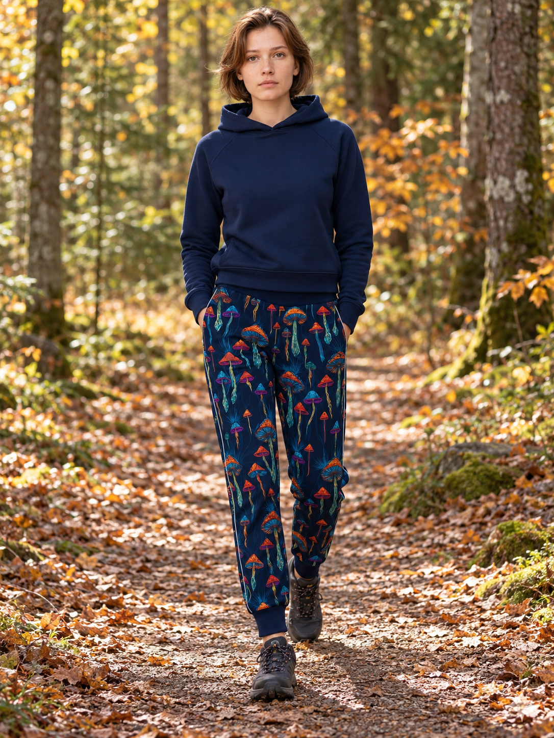 Spodnie softshell damskie grzyby