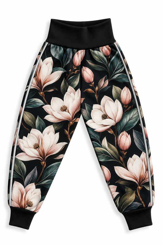 Spodnie softshell dziecięce - magnolie