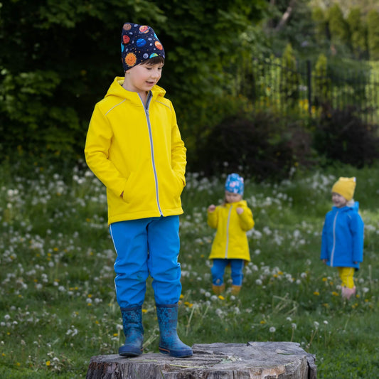 Children's softshell trousers - blue (available immediately)