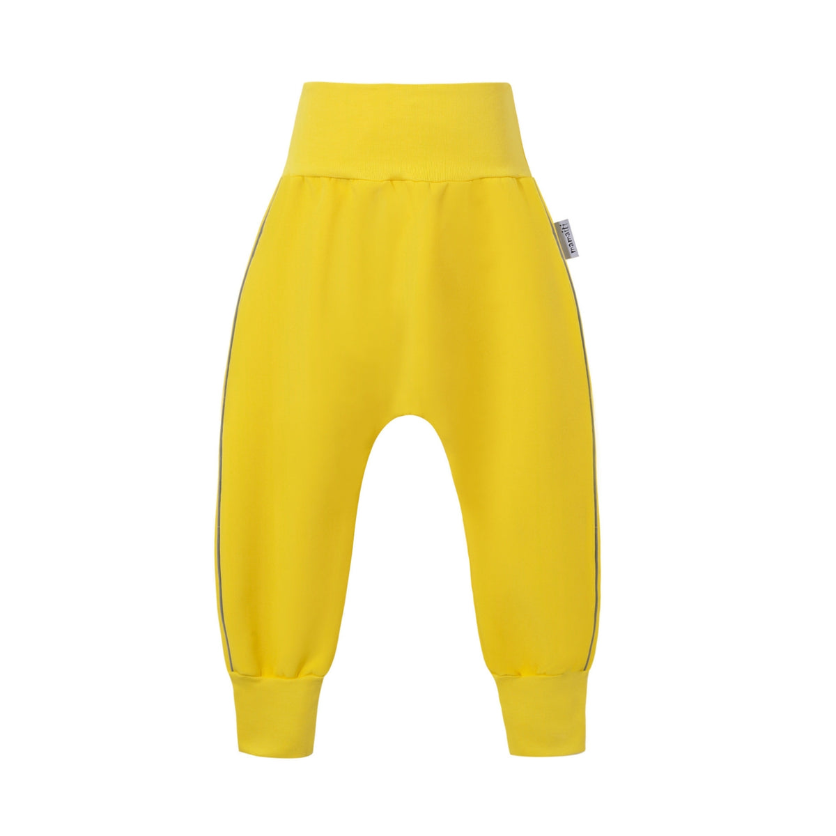 Spodnie softshell dziecięce - rosnące - żółte