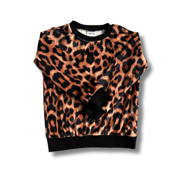 Bluza welurowa panterka