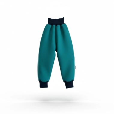 Spodnie softshell dziecięce – szmaragdowe 